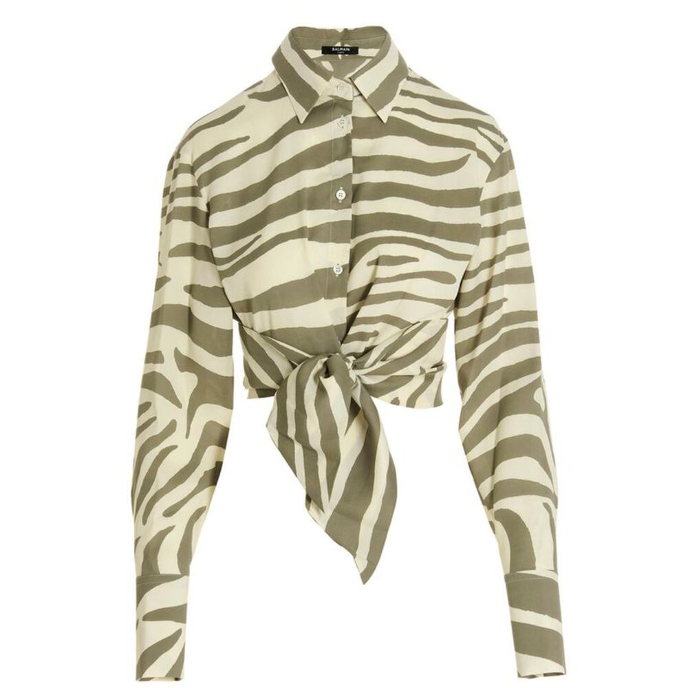 Balmain Women Zebra Shirt